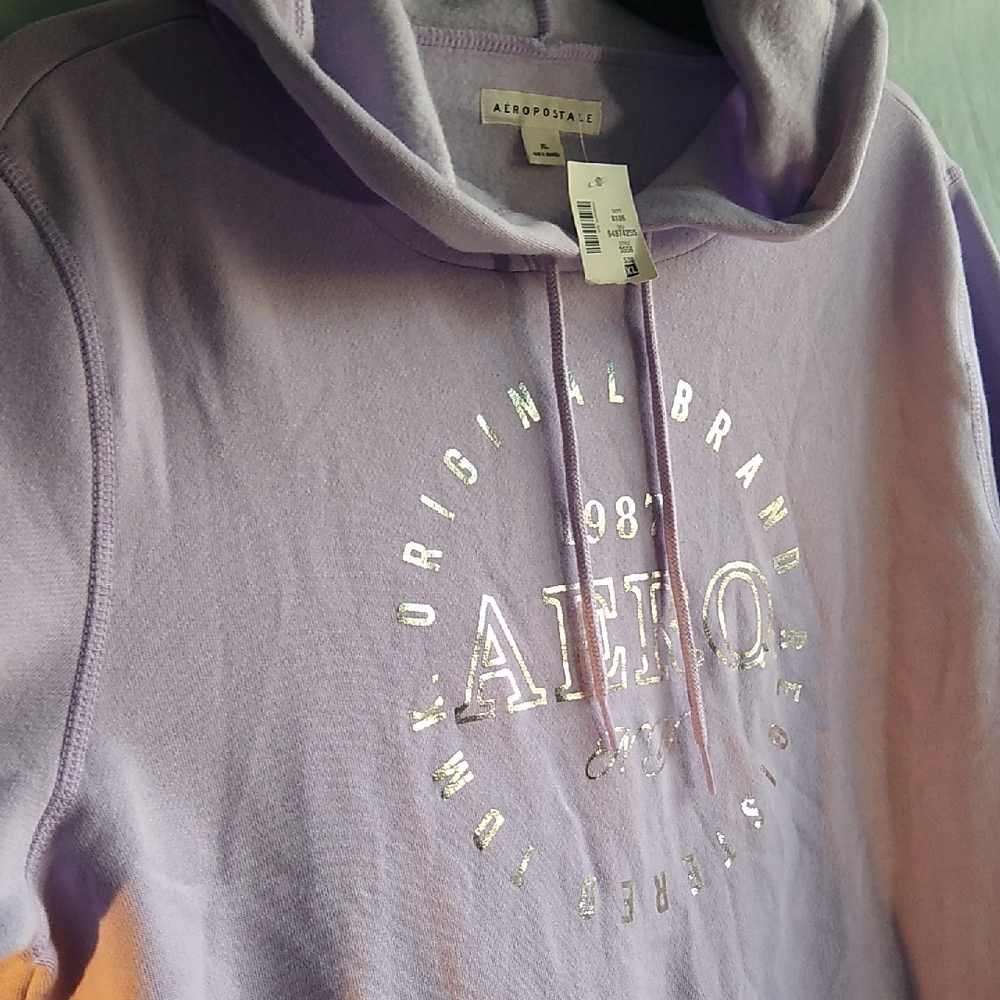 NWT Aeropostale XL lavender women's sweatshirt hoodie - Picture 2 of 10